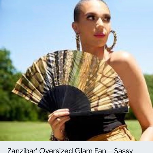 Sassy Jones Accessories - Sassy Jones Zanzibar oversized fan